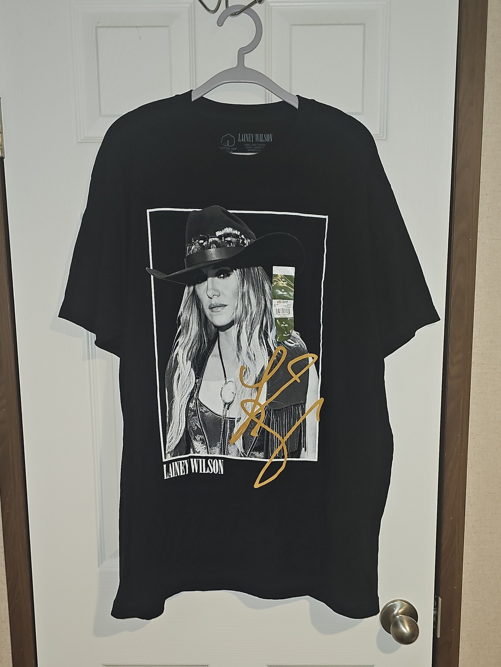 Lainey Wilson Signature Short Sleeve Black Graphic T-Shirt Adult XL 46/48 New